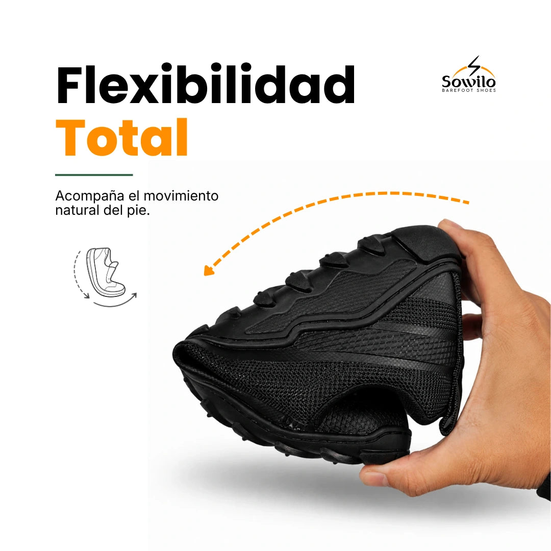 Flexibilidad zapatillas minimalistas outdoor Sowilo Algiz — suela flexible barefoot outdoor Chile