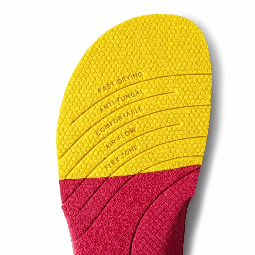 Plantillas de transición barefoot SOWILO de perfil, diseño anatómico y flexible para adaptar el calzado tradicional en Chile.