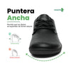 zapato barefoot minimalista saguaro negro vista frontal directa