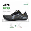 Zapatilla barefoot Saguaro Fast I negro vista superior con tejido transpirable y ligero.
