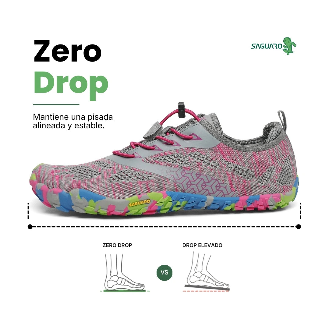 Zapatilla Saguaro Smart II rosa vista lateral.