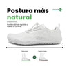 Zapatillas Smart I blancas vista interna mostrando tejido ligero.