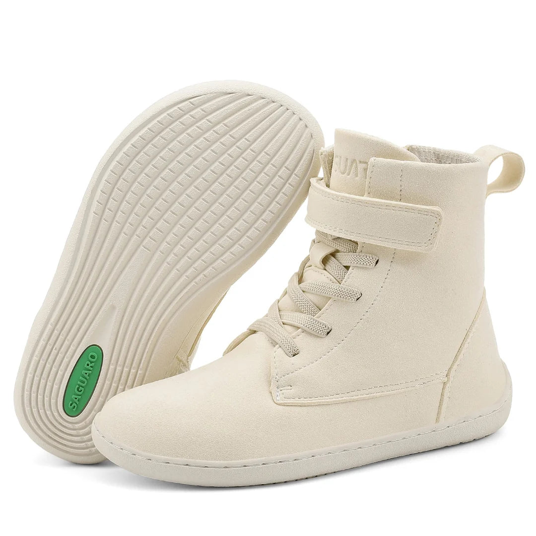 Suela antideslizante color beige/marrón con excelente grip para el invierno.