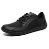 Zapatilla minimalista Wish II negra, zero drop y puntera ancha.