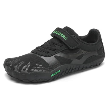 Zapatillas barefoot para niño ideales para educación física y actividades escolares.