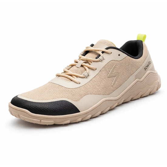 Zapatillas barefoot de verano para outdoor Sowilo Algiz beige, el calzado perfecto para transitar a una vida más natural.