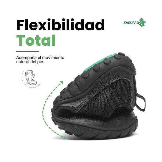 Zapatillas colegiales flexibles deportivas — calzado barefoot escolar para educacion fisica Chile