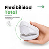 Zapatillas minimalistas para niños Saguaro Kids Luck blancas, calzado respetuoso infantil doblado mostrando su suela flexible drop cero en Chile.