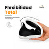 Zapatillas minimalistas veganas Sowilo Kenaz color negro, calzado respetuoso de textil transpirable con suela de caucho flexible en Chile.