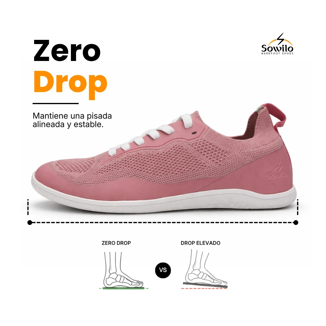Sowilo Kenaz rosa yoga pilates mujer — zapatilla barefoot rosa para yoga y pilates Chile