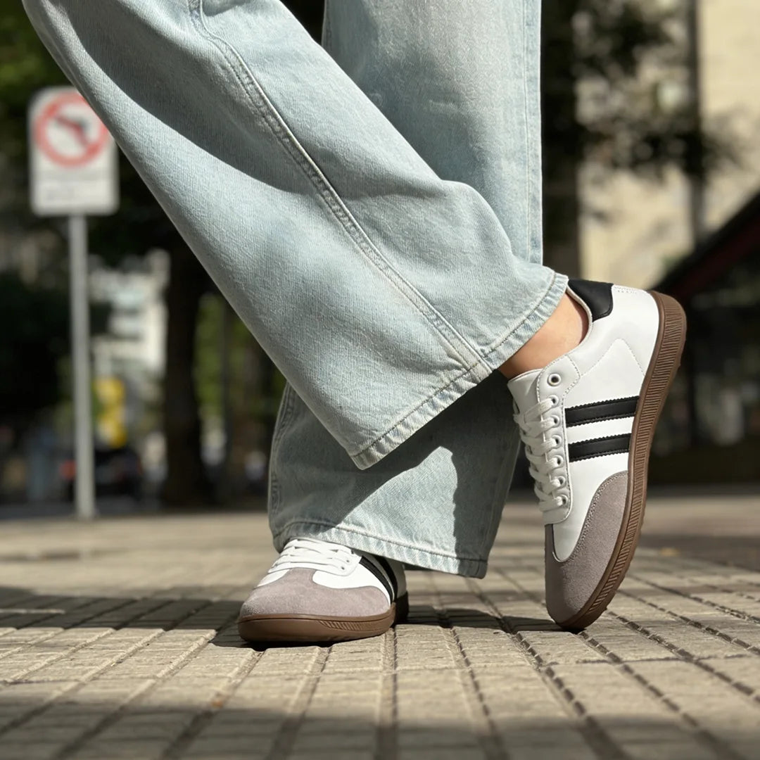 ZZFaber zapatillas mujer casuales lifestyle blancas — calzado barefoot urbano